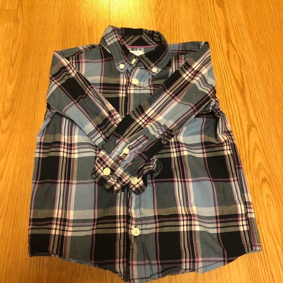 Boys plaid button down dress shirt 3T - Picture 5 of 6